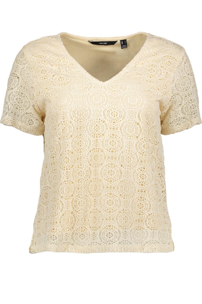 VMMAYA SS V NECK TOP JRS VO 10325037 BIRCH